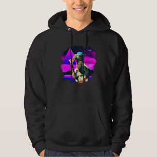 Camel Eating Pizza  Camel Cool Pizza Hoodie
