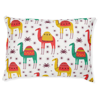 Camel flat color, decorative pattern. pet bed