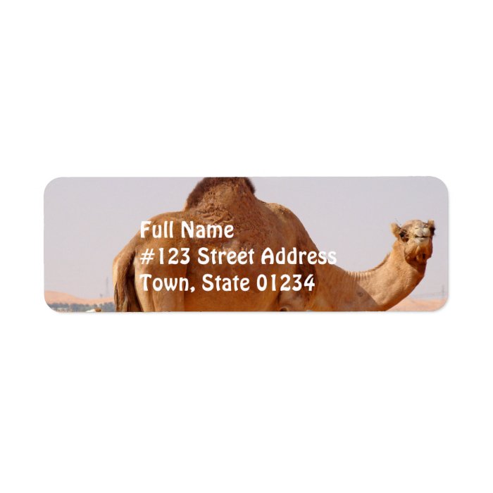 Camel for Arabs Return Address Label