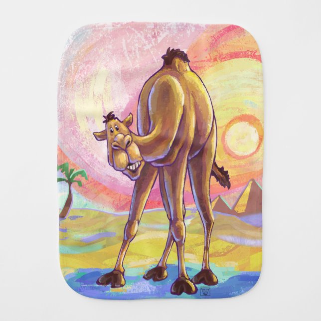 Camel Gifts & Accessories Baby Burp Cloth (Front)