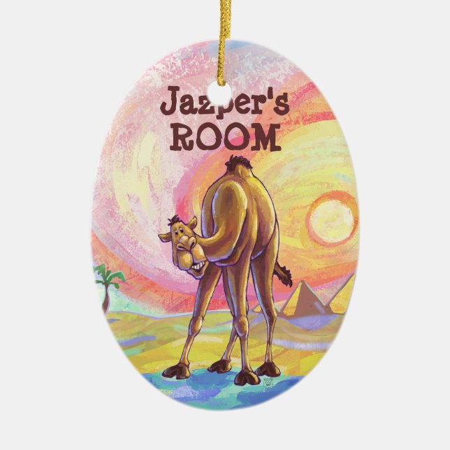 Camel Gifts & Accessories Ceramic Ornament (Front)
