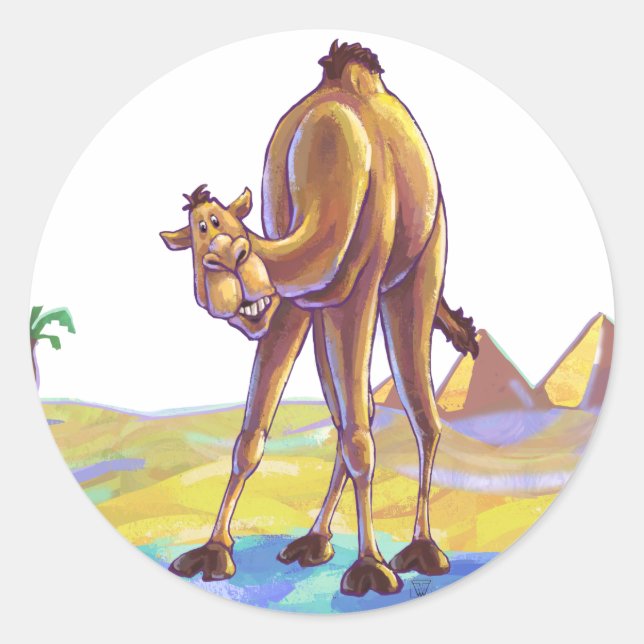 Camel Gifts & Accessories Classic Round Sticker (Front)