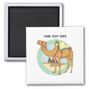 Camel Giza Pyramids Magnet