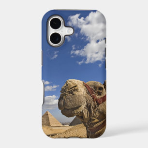 Camel in front of the pyramids of Giza, Egypt, iPhone 17 Case