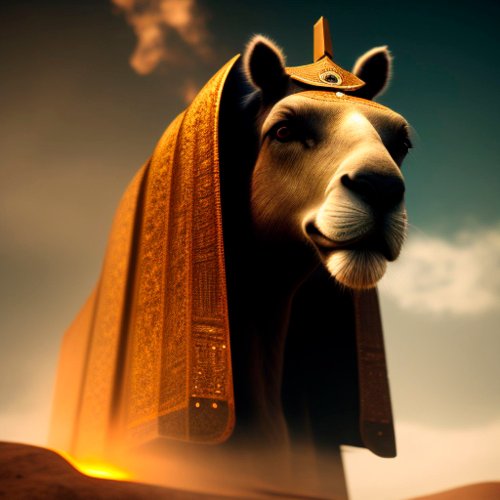 Camel King Of The Desert_ Egyptian Art On Triptych