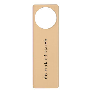 Camel Minimal Typewriter | do not disturb Door Hanger