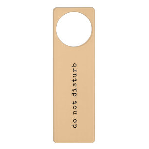 Camel Minimal Typewriter do not disturb Door Hanger