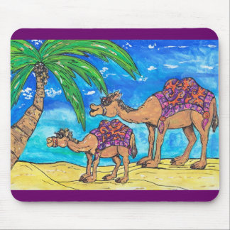 Camel Mum and Bub Mousepad