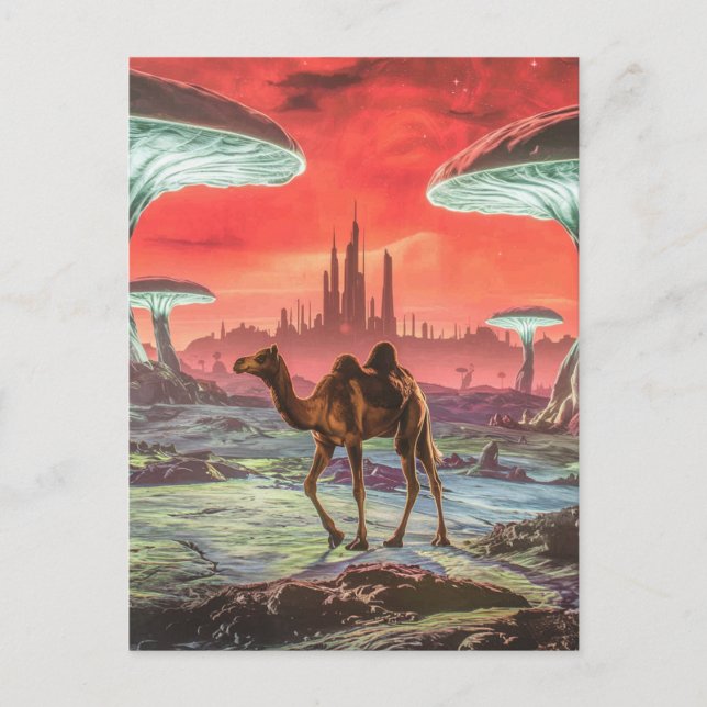 Camel on Another Planet Postcard (Front)
