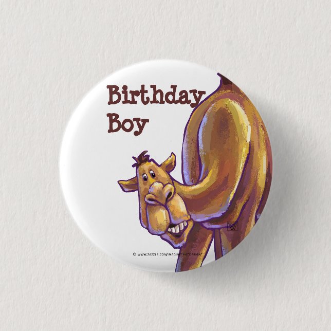 Camel Party Center Button (Front)