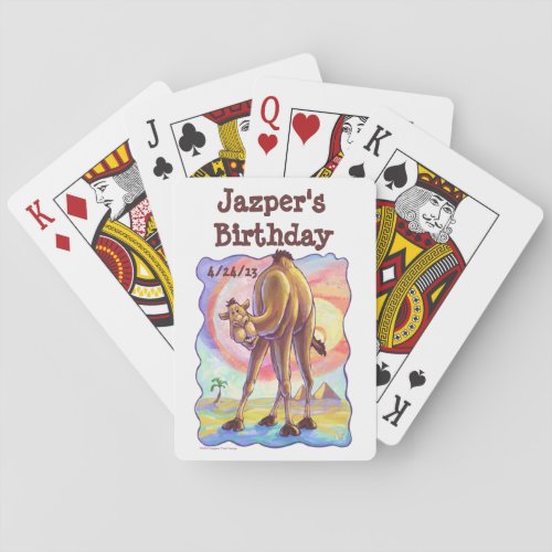 Camel Party Center Playing Cards