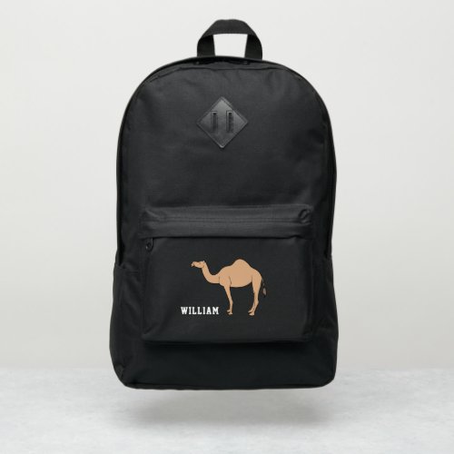 Camel Personalized Custom Name Back To School Port Authority Backpack