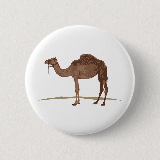 Camel Pinback Button (Front)
