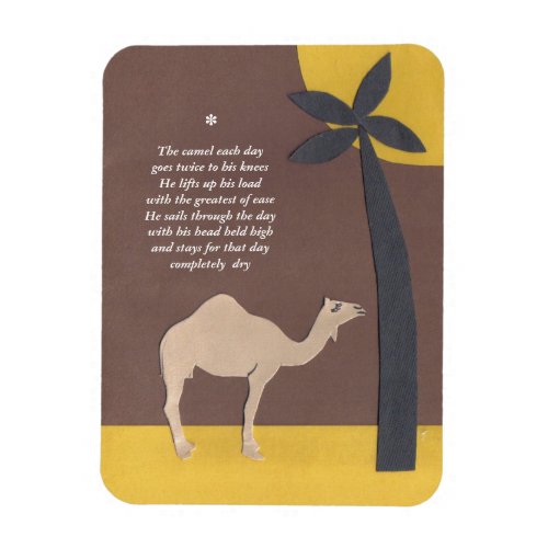 Camel poem magnet