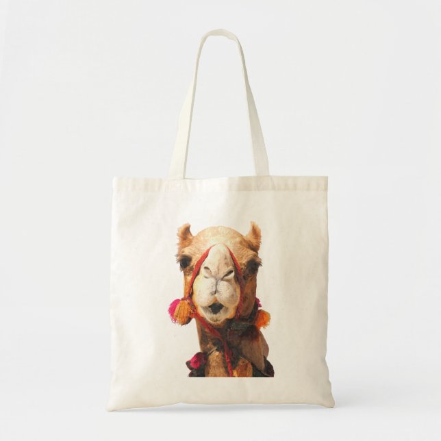 Camel Portrait Tote Bag (Front)
