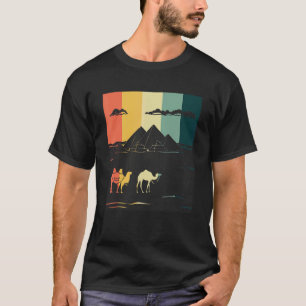 Camel Pyramids Of Giza Egypt Anubis Sphinx And Pha T-Shirt