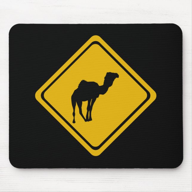 camel road sign mouse pad (Front)