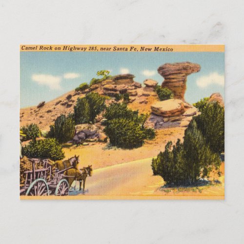 Camel Rock on Highway 285 Santa Fe New Mexico Postcard