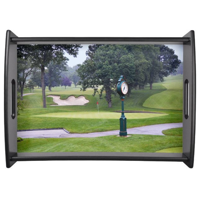 Camel Sand Trap, Medinah, Illinois, Golf Course Serving Tray (Front)