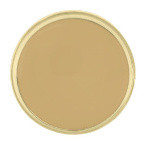 Camel-  shade of brown   gold finish lapel pin
