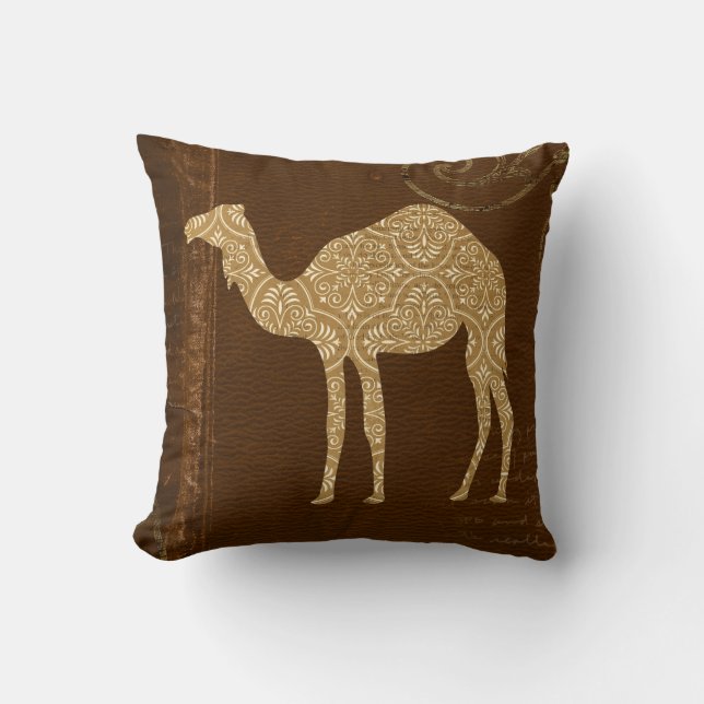 Camel Silhouette  MoJo Pillow (Front)