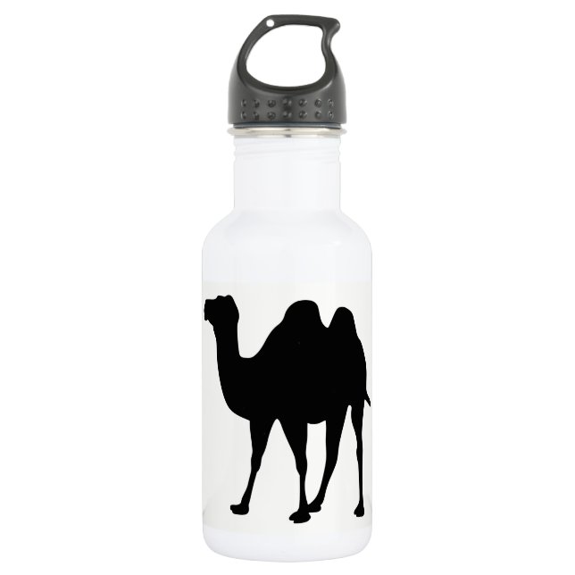 Camel Silhouette Stainless Steel Water Bottle (Front)