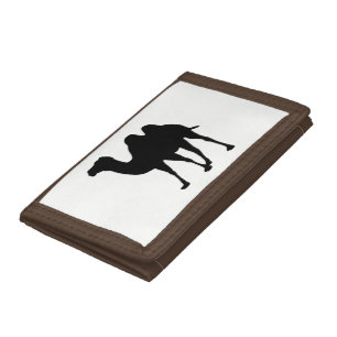 Camel Silhouette Tri-fold Wallet