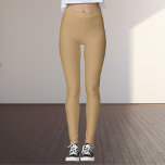 Camel Solid Color Leggings<br><div class="desc">Camel Solid Color</div>