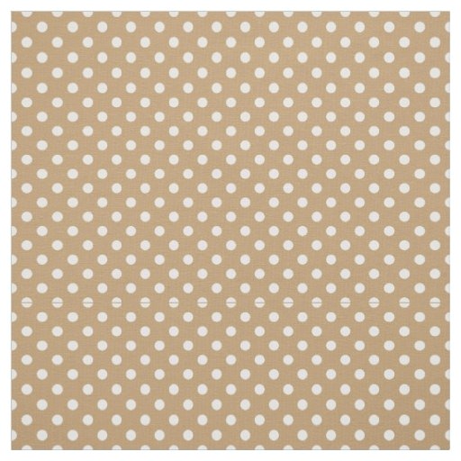 tan and white polka dot fabric