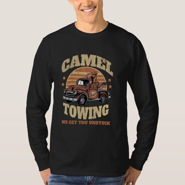 Camel Towing Inappropriate Humor Adult Humor Camel T-Shirt (Front)