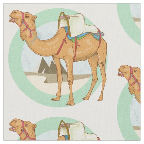 Camel Trek Egypt Fabric