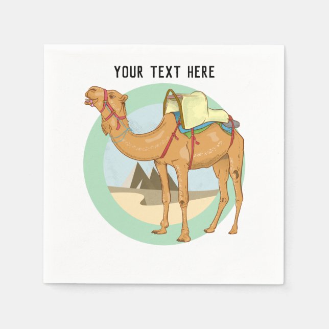 Camel Trek Egypt Napkins (Front)