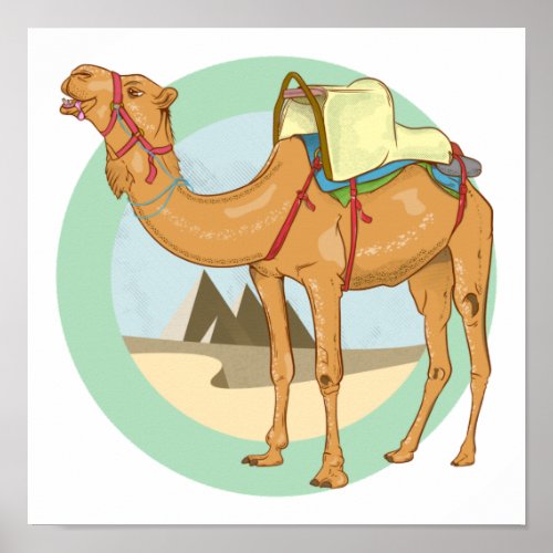 Camel Trek Egypt Poster