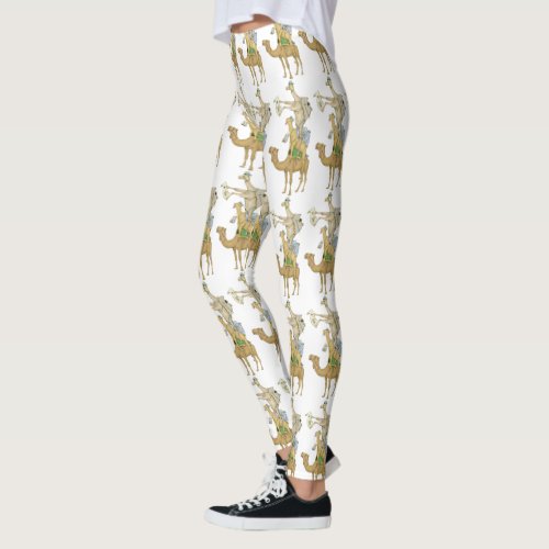 Camel trek funny pryamid leggings