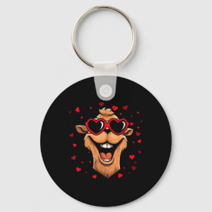 Camel Valentine Sungles Heart Cute Lovers Keychain