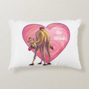 Camel Valentine's Day Accent Pillow