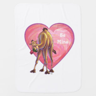 Camel Valentine's Day Baby Blanket