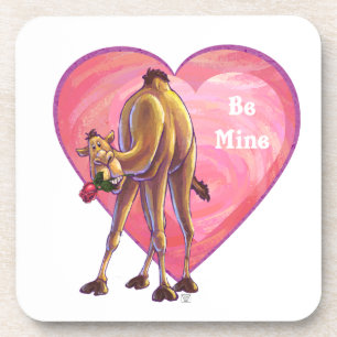 Camel Valentine's Day Drink Coaster