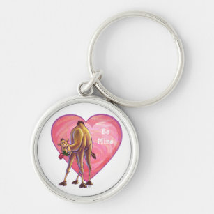 Camel Valentine's Day Keychain