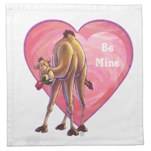 Camel Valentine's Day Napkin
