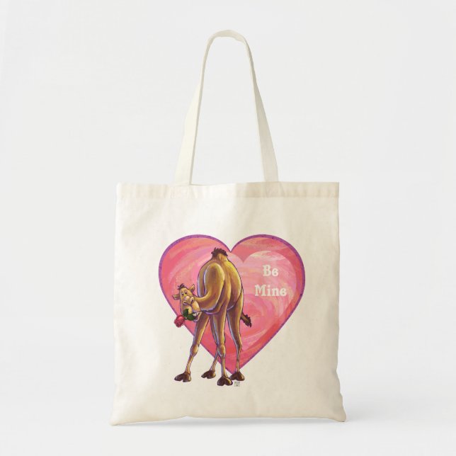 Camel Valentine's Day Tote Bag (Front)