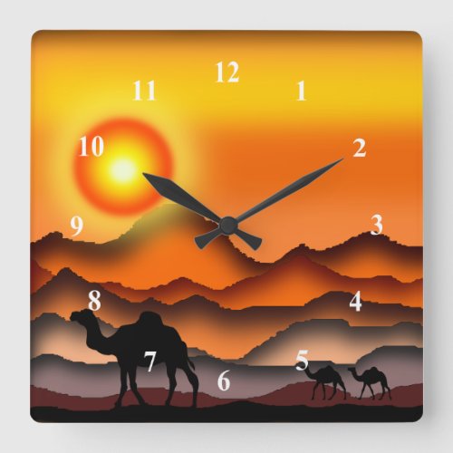 Camel Wall Clock