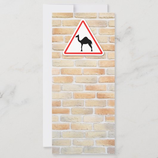 Camel warning sign (Back)