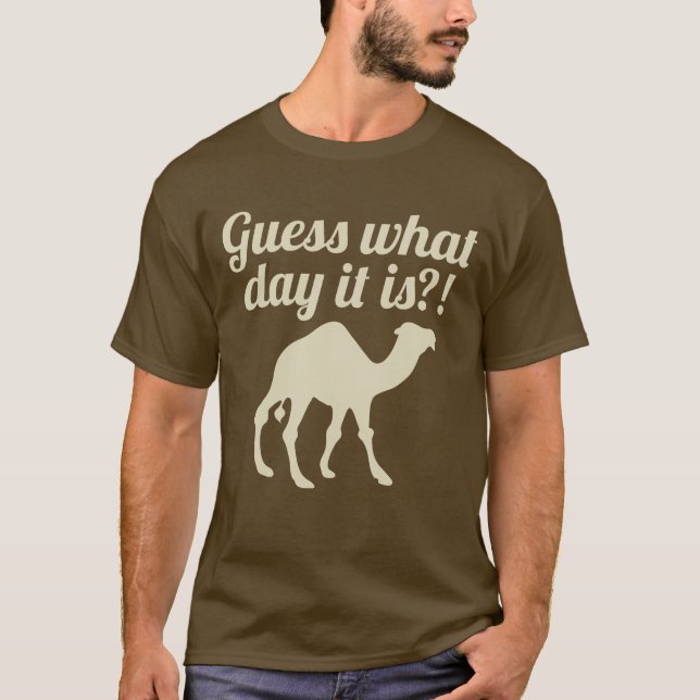 Camel Wednesday Hump Day Funny T-Shirt (Front)