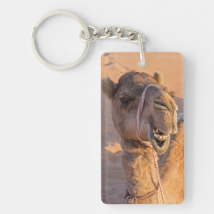 Camel with a funny facial expression - Oman Keychain