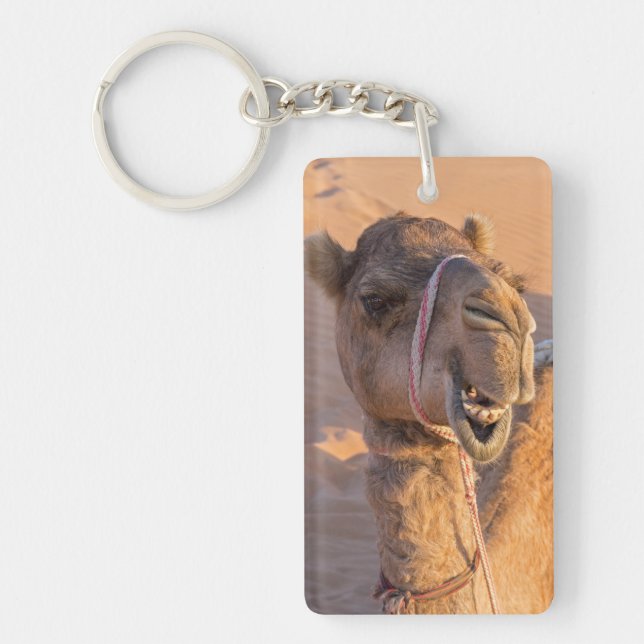 Camel with a funny facial expression - Oman Keychain (Front)
