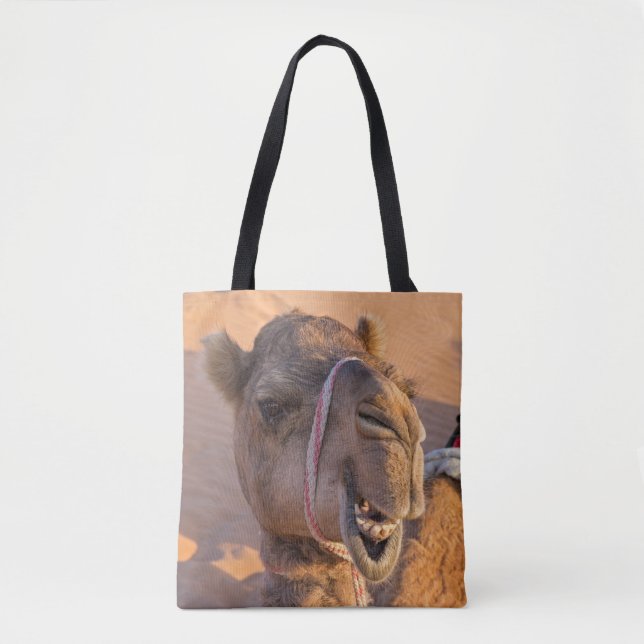 Camel with a funny facial expression - Oman Tote Bag (Front)