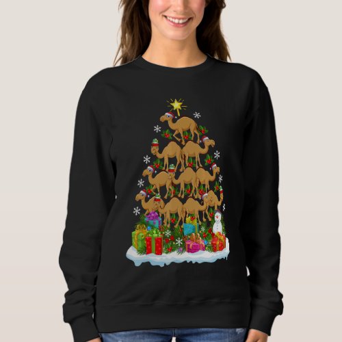 Camel   Xmas Holiday   Camel Christmas Tree Sweatshirt