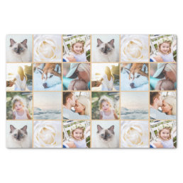 Camel | Your Photo Custom Grid Collage Tissue Paper