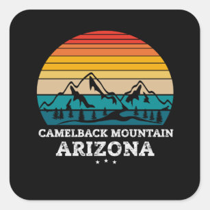 CAMELBACK MOUNTAIN Arizona Square Sticker
